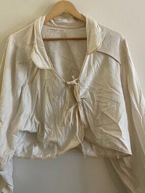 Tie Front Blouse Hackwith Design House - XL